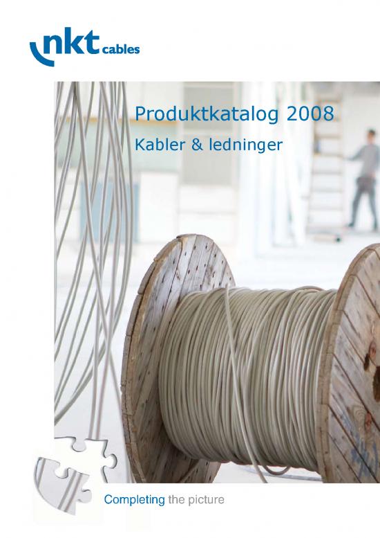 picture Katalog Pdf 8410 | Nkt Kabel Katalog | Teknik Elektro